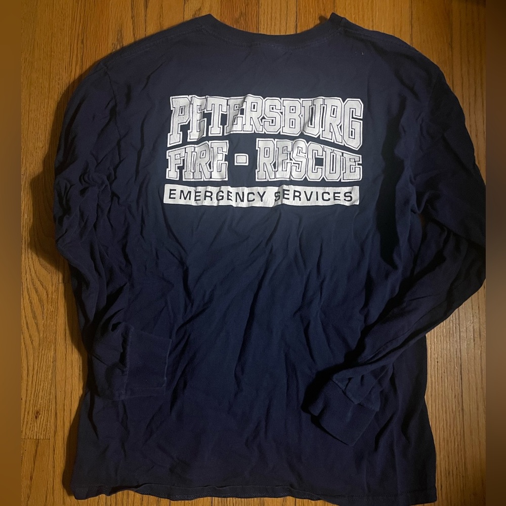 Petersburg Fire Rescue long sleeve shirt firefighter shirt
